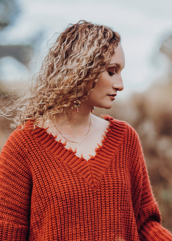 Mississippi Memaw looking stunning in a red sweater